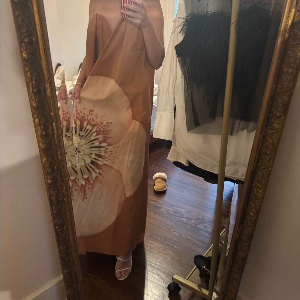 Significant Other Orange Floral Maxi Dress - Picture 5 of 6